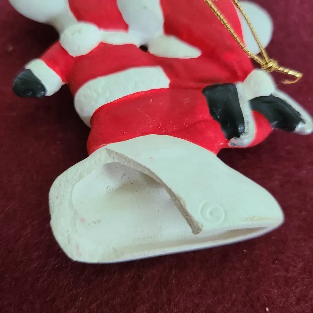 Vintage Christmas Animals Ornaments and Stocking Hanger Bundle Nine Items Lot